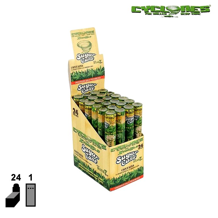 Cyclones Pre Rolled Hemp Cones Sugar Cane