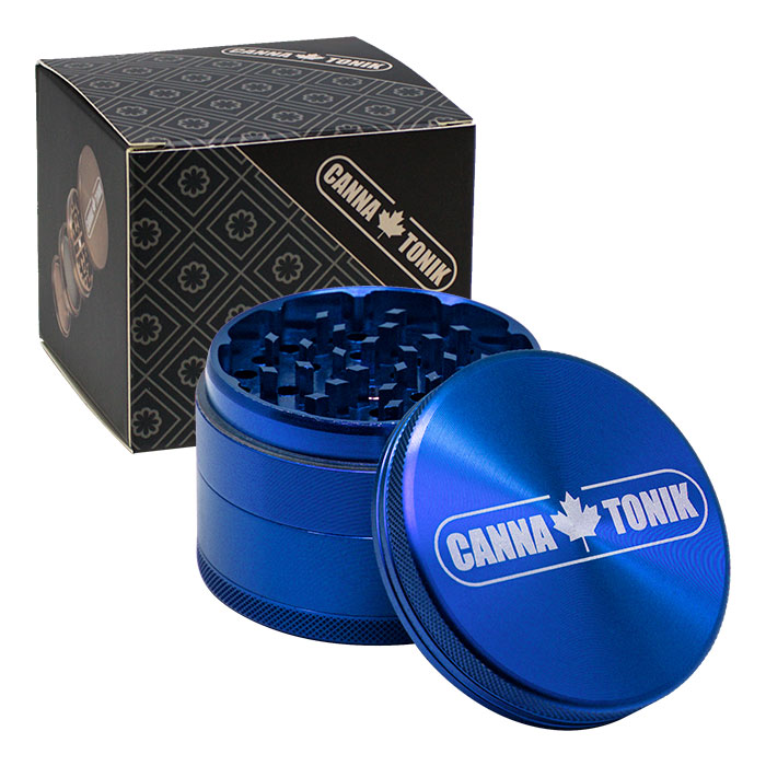 CANNATONIK ANODIZED ALUMINIUM GRINDER 63 MM BLUE