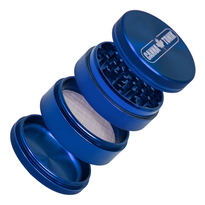 CANNATONIK ANODIZED ALUMINIUM GRINDER 63 MM BLUE