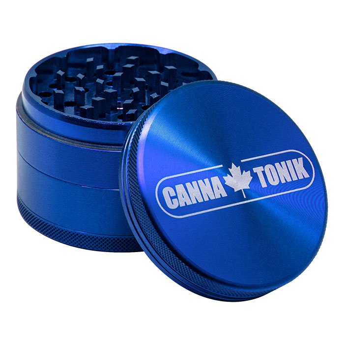 CANNATONIK ANODIZED ALUMINIUM GRINDER 63 MM BLUE