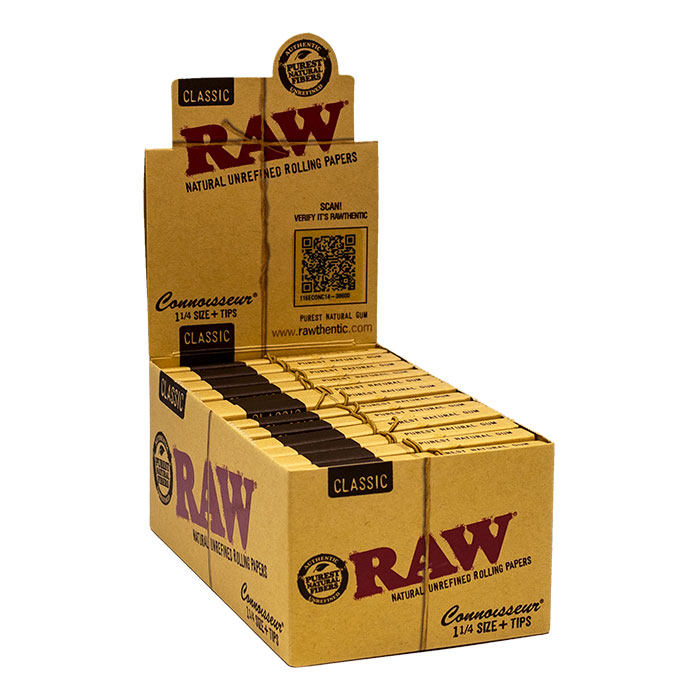 Raw Classic Connoisseur 1.25 With Tips