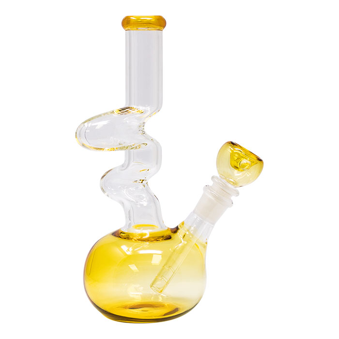 Yellow Colored 9 Inches Zong With Bowl