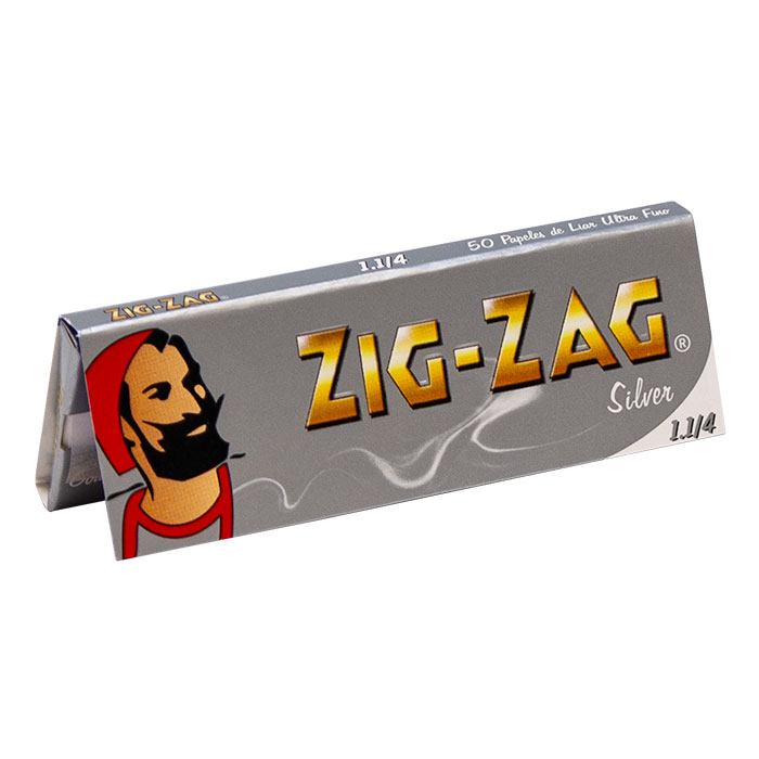 Zig Zag Silver Ultra Fine Rolling Papers 1 1-4 Ct 25