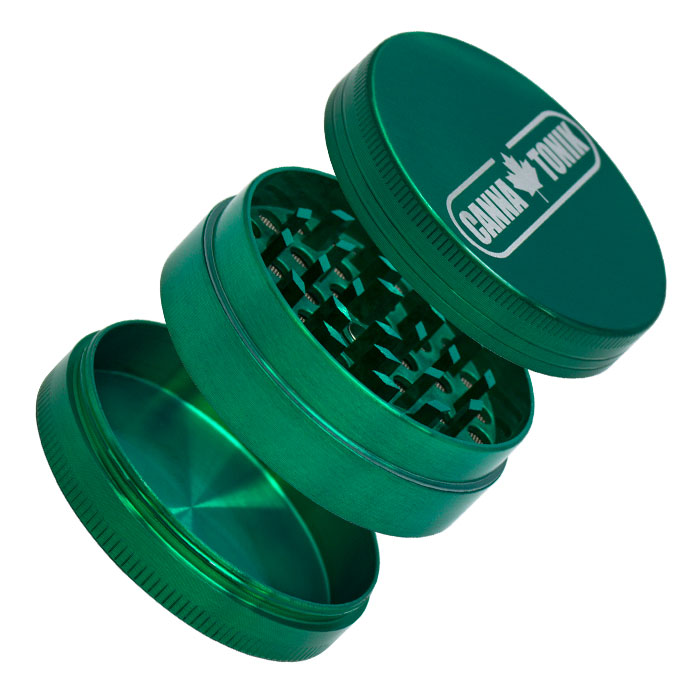 CANNATONIK GREEN ALUMINIUM GRINDER 3 STAGE 56MM