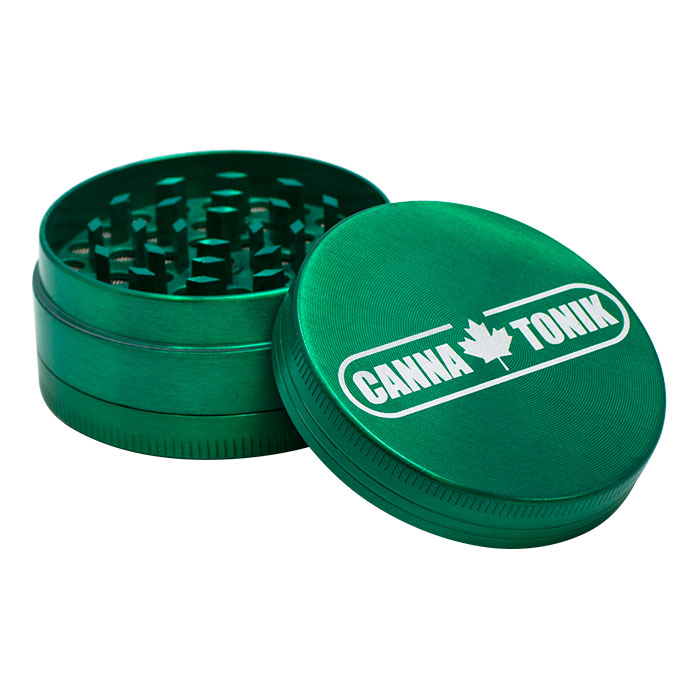 CANNATONIK GREEN ALUMINIUM GRINDER 3 STAGE 56MM