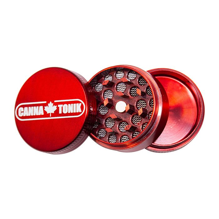 Cannatonik Aluminum 3 Stage Red Grinder 30mm