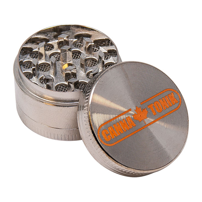 Cannatonik Aluminum 3 Stage Silver Grinder 30mm