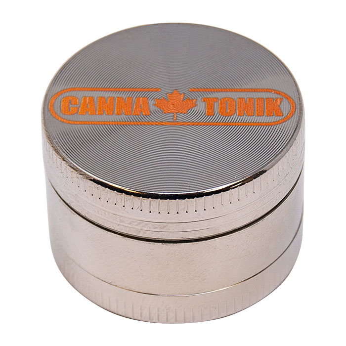 Cannatonik Aluminum 3 Stage Silver Grinder 30mm