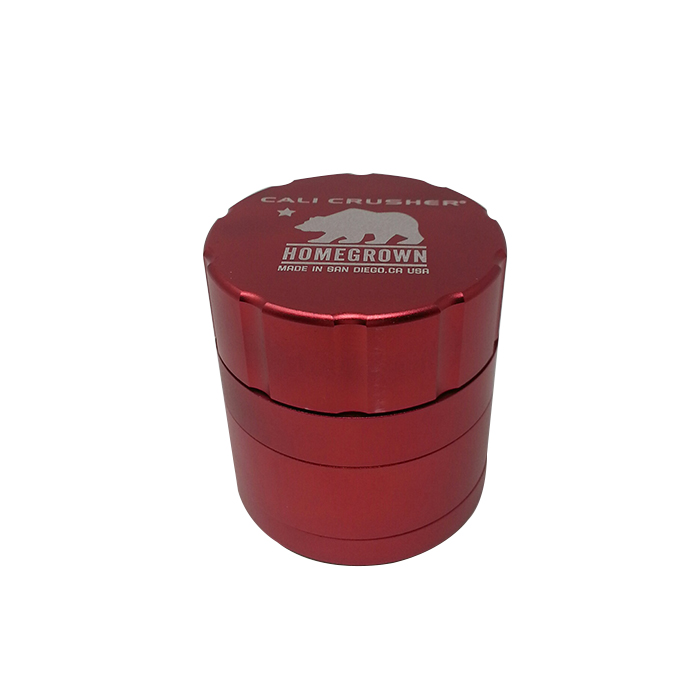 Cali Crusher 4 Way Quick Lock 50mm Grinder Red