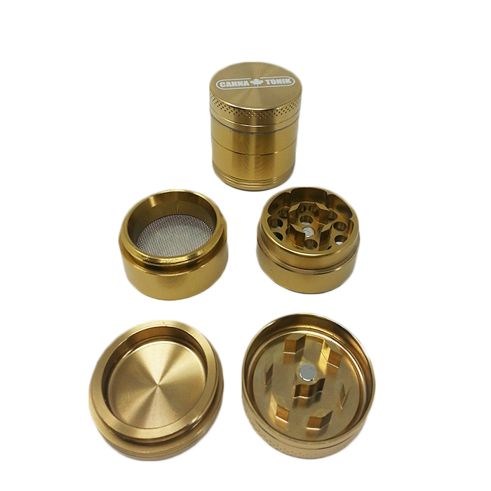 CANNATONIK ANODIZED ALUMINIUM GRINDER 30 MM  CHAMPAGNE