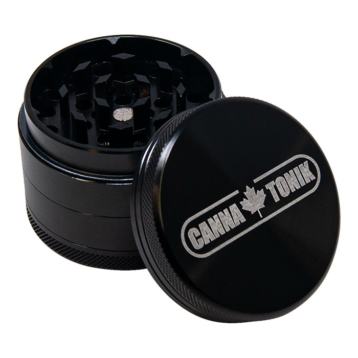 CANNATONIK ANODIZED ALUMINIUM GRINDER  30MM BLACK