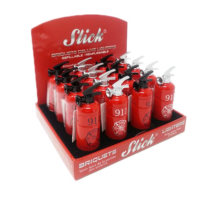 Slick Fire Extinguisher Torch Lighter Display of 16