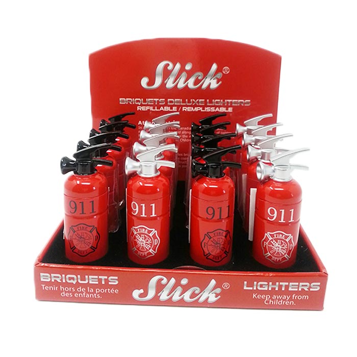 Slick Fire Extinguisher Torch Lighter Display of 16