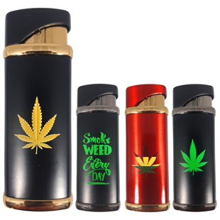 Slick Marijuana Torch Lighter Display of 16