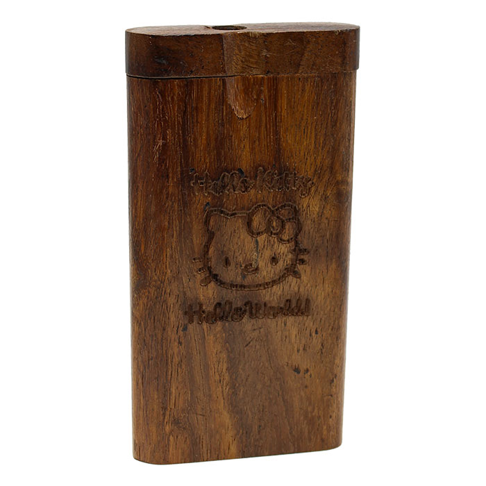 HELLO KITTY WOODEN DUGOUT 4" INCHES