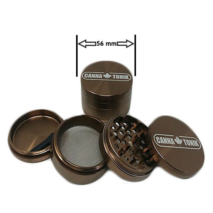 CANNATONIK ANODIZED ALUMINIUM GRINDER 56 MM BRONZE