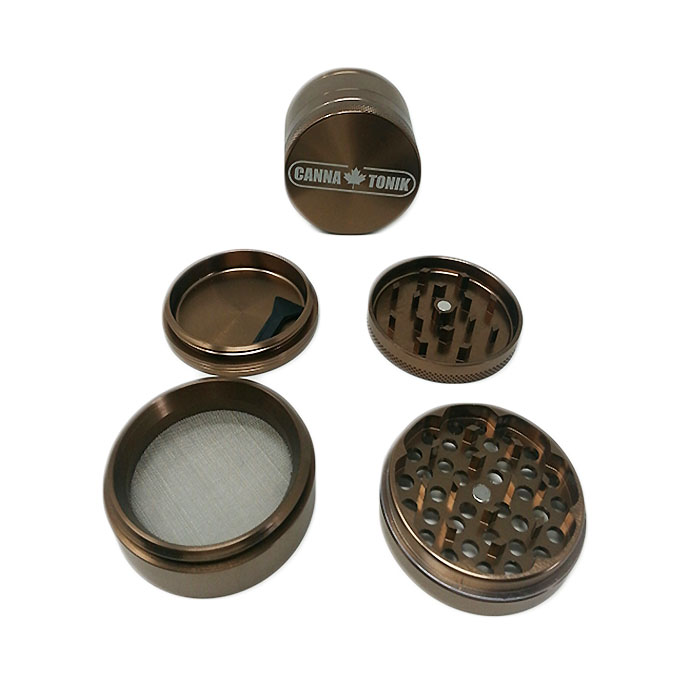 CANNATONIK ANODIZED ALUMINIUM GRINDER 56 MM BRONZE