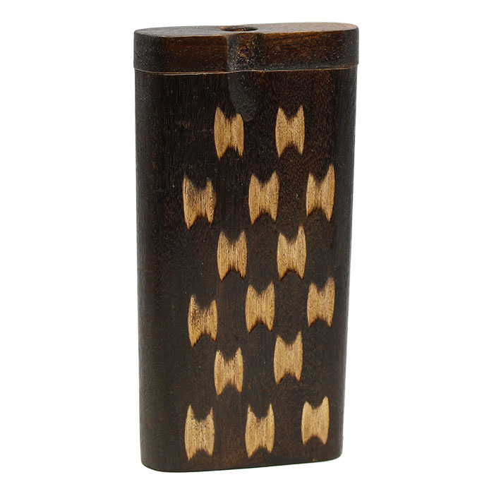 DOTTED WOODEN DUGOUT 4 INCHES