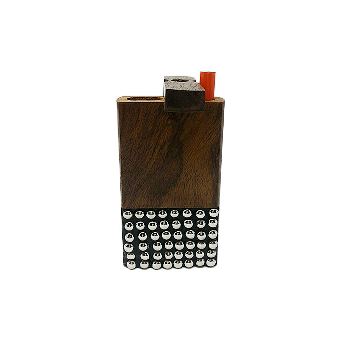 SQUARE DOTTED STEEL AND WOODEN DUGOUT 4 INCHES