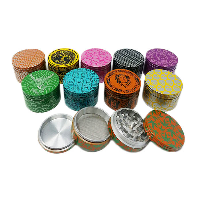 ASSORTED PICTURES ALUMINIUM GRINDER 56 MM Single