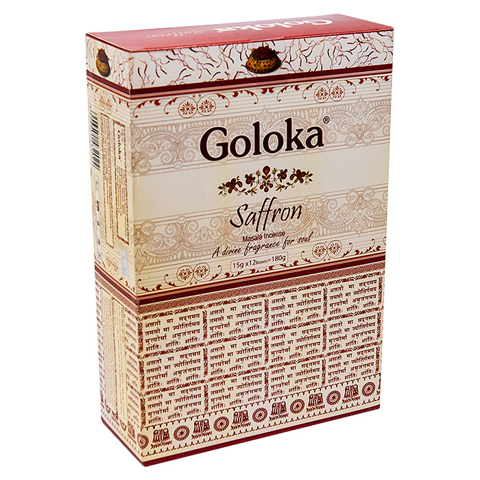 Golka Saffron Incense Display of 12