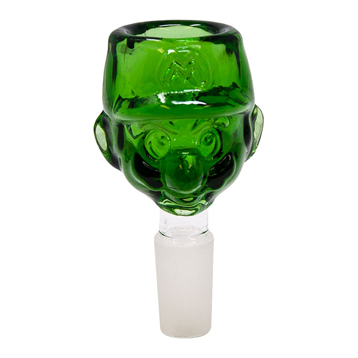 GREEN GLASS MARIO BOWL 14 MM