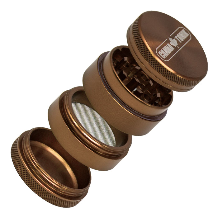 Cannatonik Anodized Aluminium Grinder 40mm Bronze