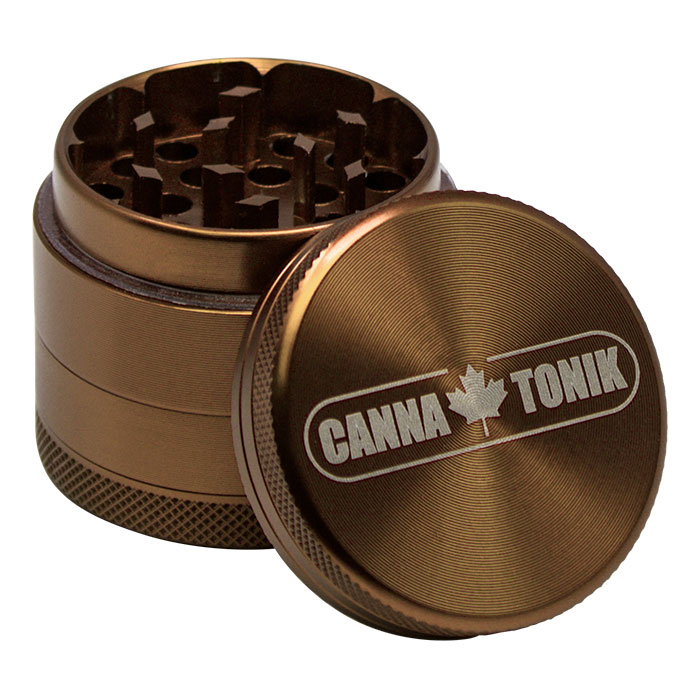 CANNATONIK ANODIZED ALUMINIUM GRINDER 40MM BRONZE