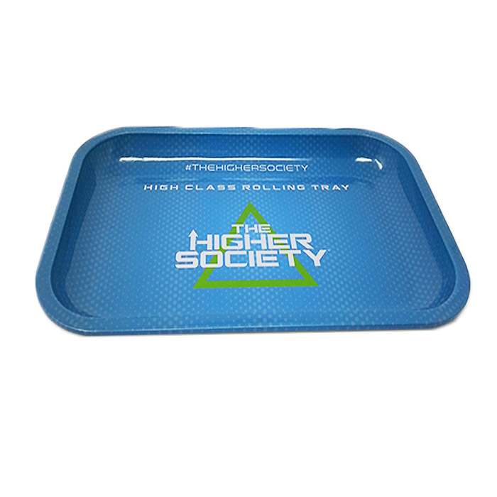 The Higher Society Blue Rolling Tray Large